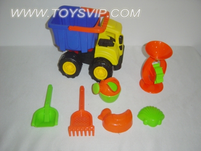 Beach construction vehicles