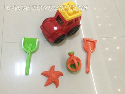 Beach construction vehicles