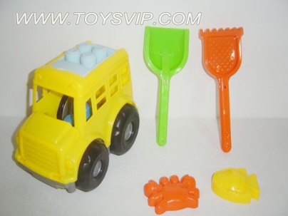 Beach construction vehicles