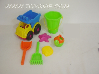 Beach construction vehicles