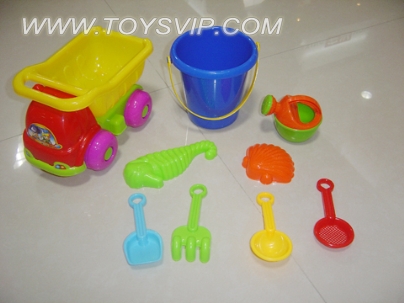 Beach construction vehicles