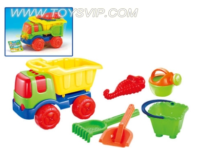 Beach construction vehicles