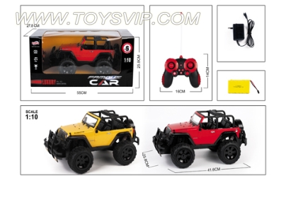 1:10 Convertible Wrangler remote control car (including electricity)