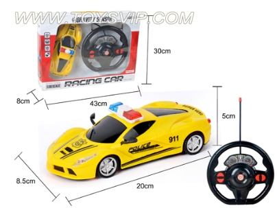 1:20 four-way remote Ferrari police car