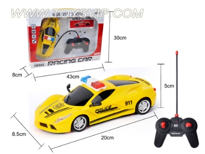 1:20 four-way remote Ferrari police car