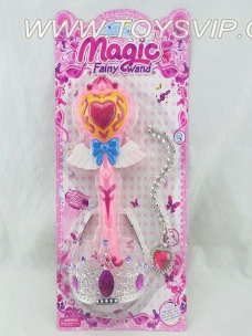 Angel flash music magic wand + jewelry set