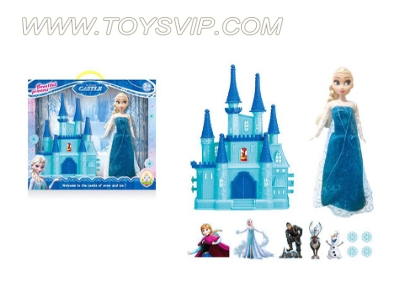 Ice and Snow Romance Castle + Barbie Princess