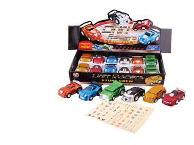 Six back-drift carts with DIY stickers (12 packs)