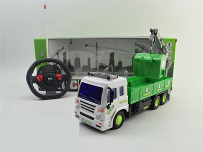 四通遥控带灯光方向盘环卫吊车