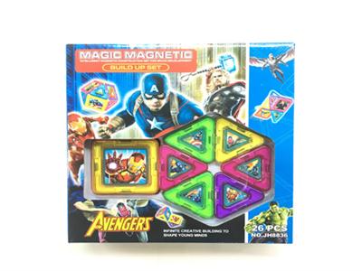 Variety of magnetic pieces of building blocks (26pcs)