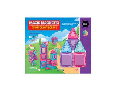 Variety of magnetic pieces of building blocks (40pcs)