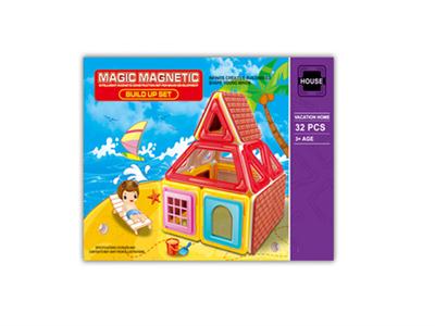 Variety of magnetic pieces of building blocks (32pcs)