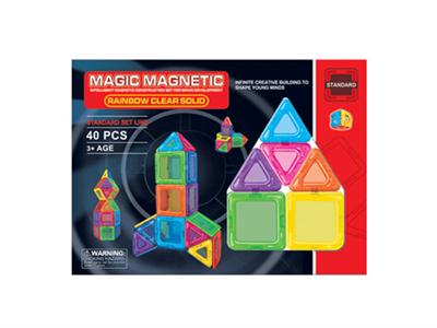 Variety of magnetic pieces of building blocks (40pcs)