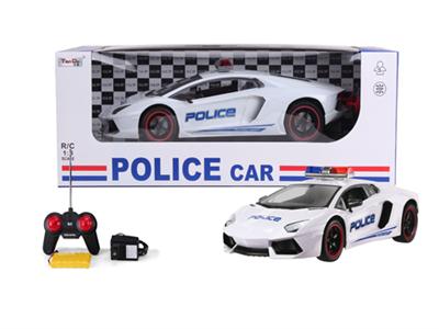 1:8 4通仿真遥控兰博基尼警车带灯
