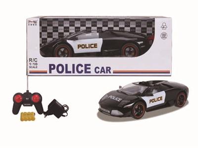 1:10 4通仿真遥控车兰博基尼警车配普通遥控器