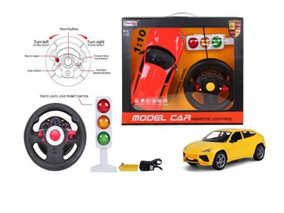 1:10 4-pass simulation Rambo SUV remote control car with lights on the 6th steering wheel plus traff