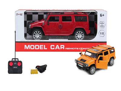 1:12 4-pass simulation Hummer remote control car with light manually open the door with ordinary rem