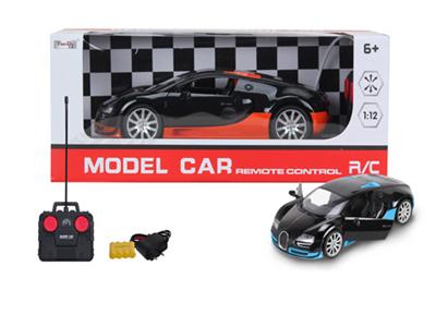 1:12 4-pass simulation Bugatti remote control car with light manually open the door with ordinary re