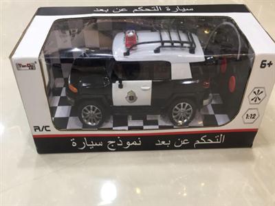 1:12 4-pass simulation Toyota FJ police car remote control car with light ordinary remote control