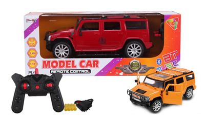 1:12 4-pass simulation Hummer remote control car with light manual door with ordinary remote control