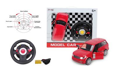 1:12 4-pass simulation wins the remote control car with light manually open the door with 6 steering