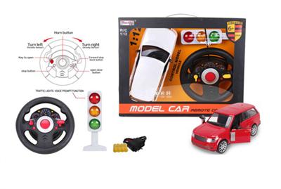 1:12 4-pass simulation wins the remote control car with light manually open the door with No. 6 stee