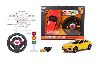 1:12 4-way simulation Lamborghini SUV remote control car with lights on the 6th steering wheel plus