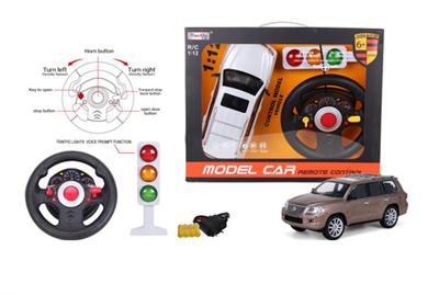 1:12 4-pass simulation Lexus remote control car with lights with No. 6 steering wheel plus traffic l