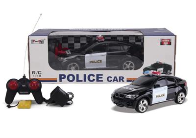 1:18 4-way simulation remote control BMW X6 police with ordinary remote control