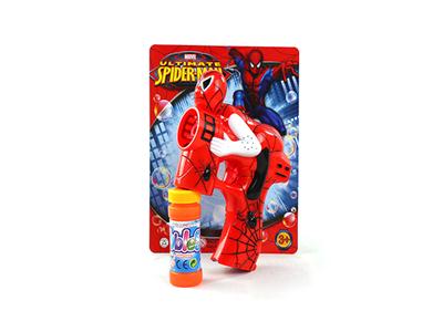 Real Spider-Man with light bubble gun music 1 bottle of water