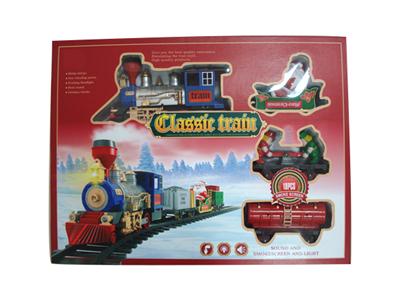 Christmas steam train track