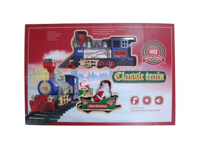 Christmas steam train track