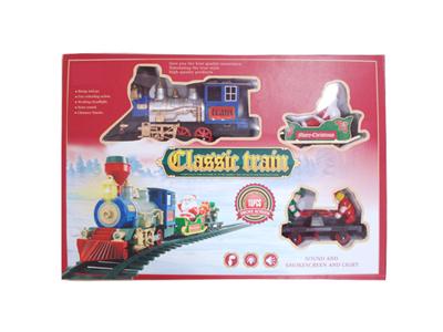 Christmas steam train track