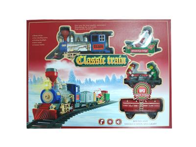 Christmas steam train track