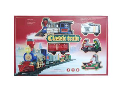 Christmas steam train track