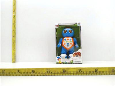 Cartoon robot learning machine