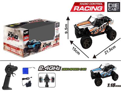 1:18 off-road remote control car (including electricity)
