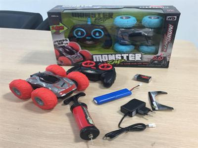 4-pass gas round acrobatics remote control car