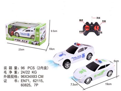 1:24 four pass police remote control car two (with lights)