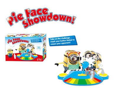 Pie face showdown second generations of double cream pie, upgraded version of pie face game