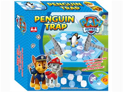 The dog patrol paw ice breaking game save penguins mutual paternity action toys