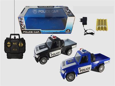 1:16, 2 Land Cruiser, pickup, police car, electricity (simulation), Ming window