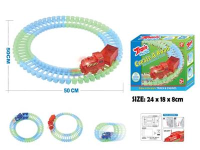 Electric rail car luminous blocks (60pcs)