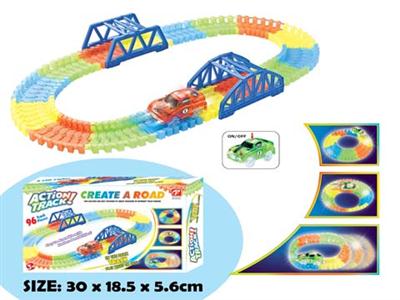 Electric rail car luminous blocks (96pcs)