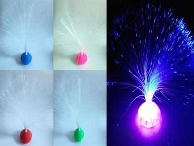 Luminous fiber lamp