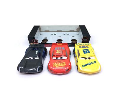 Cars 3 Lightning McQueen black storm Jackson Cruze Ramirez three protagonist electric car combinatio