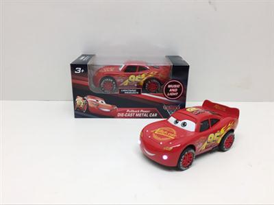 Cars 3 Lightning McQueen racing back (with light alloy Music) (12cm)