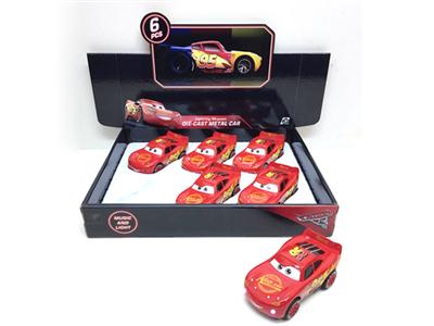 Cars 3 alloy (with light music) back to the car (6 Pack) (12cm)