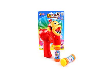 Real color big red monkey bubble gun, no music, 2 bottles of water