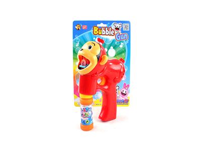 Real color big red monkey bubble gun music 1 bottles of water